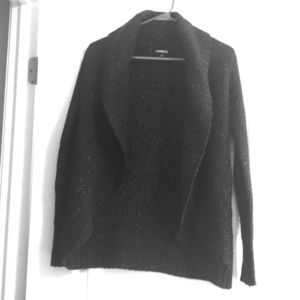 Black EXPRESS Cardigan with Silver Lurex